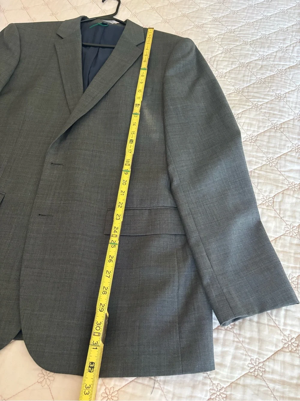 J. Crew Men's Gray Two-Button Suit Jacket